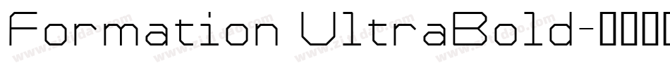 Formation UltraBold字体转换
